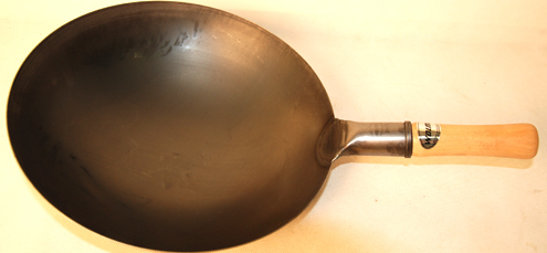 Вок стальной Wolmex 13" круглое дно