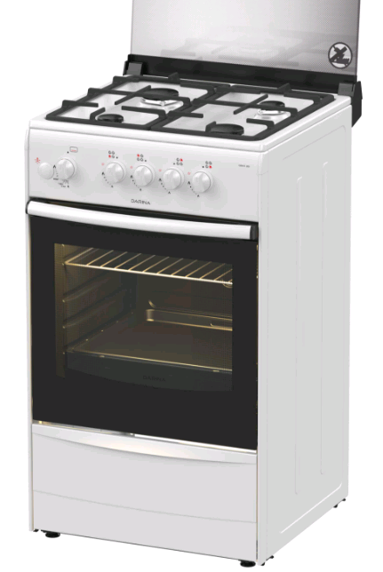 Плита газовая Дарина 1В GM 441 008 W с пьезоподжигом